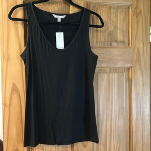 Banana Republic black tank, size small, rayon mix, new with tags